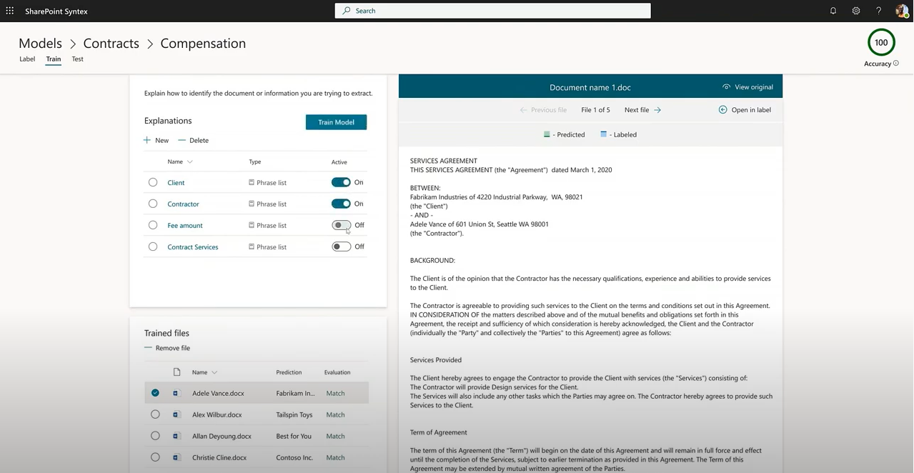 Project Cortex SharePoint Syntex Training