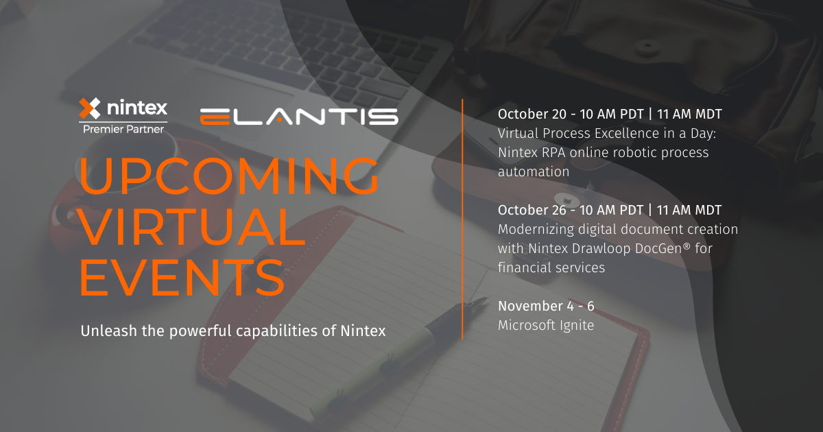 Upcoming Virtual Events with Nintex